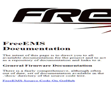 Tablet Screenshot of docs.freeems.org